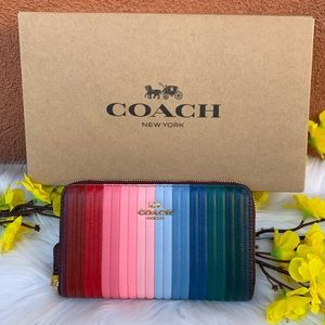 COACH RAINBOW  WALLET NWT